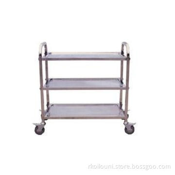3 Tier Polished Durable Stainless Steel Kitchen Shelves Wit